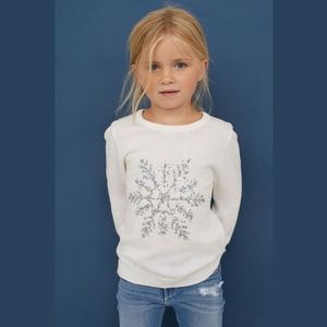 H&M Sequined Snowflake Sweater